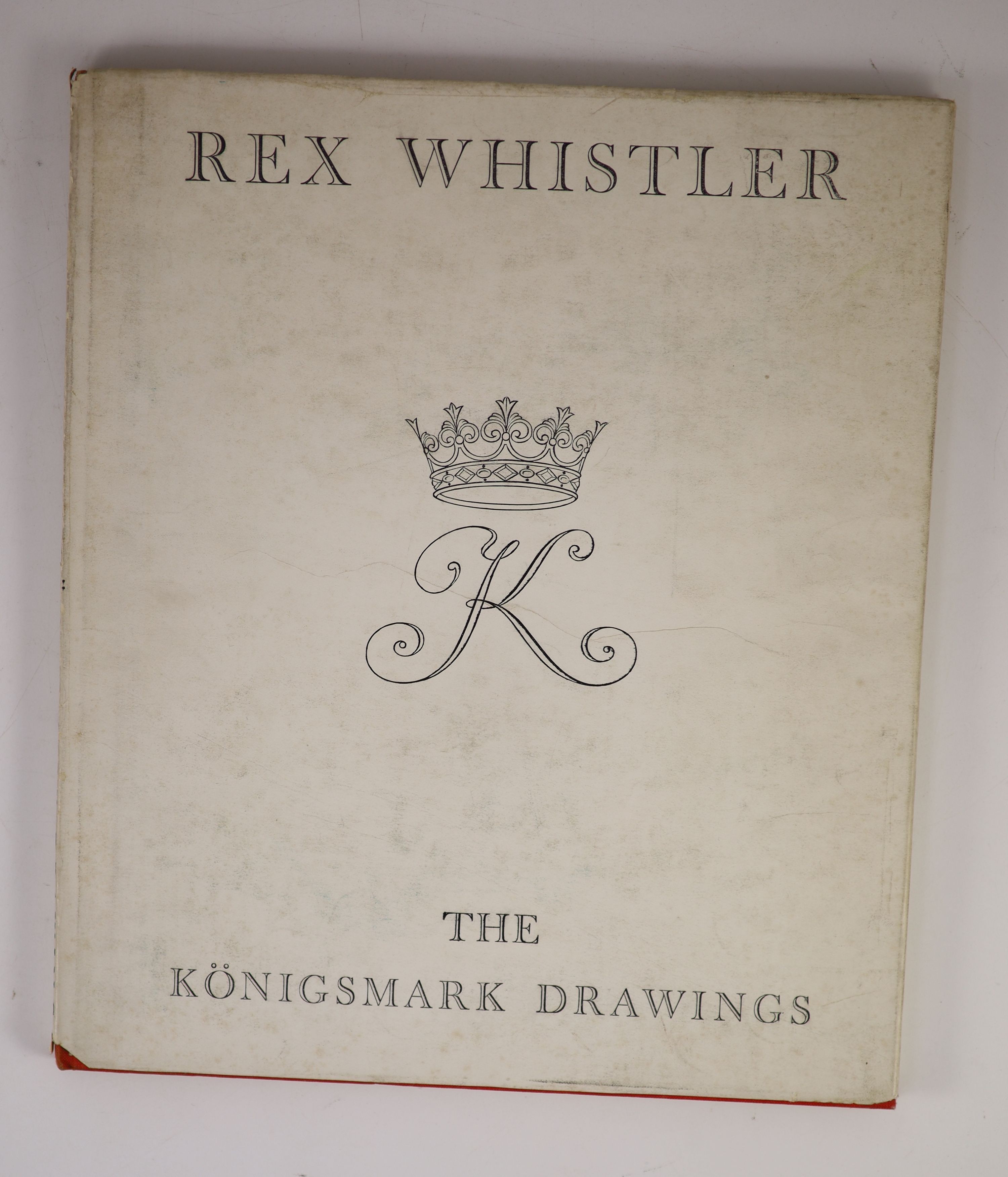 Whistler, Rex - The Konigsmark Drawings, one of 1000, intro by Laurence Whistler, 4to, original red cloth gilt, with d/j, The Richards Press, London, 1952